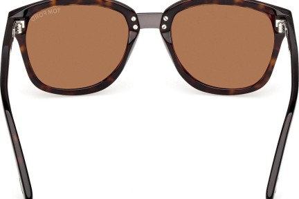 Okulary przeciwsłoneczne Tom Ford Graydon FT1213 52E Kwadratowe Havana