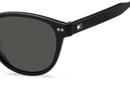 Okulary przeciwsłoneczne Tommy Hilfiger TH2186/S 807/IR Okrągłe Czarne