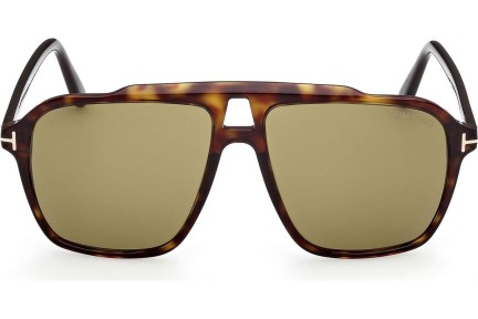 Okulary przeciwsłoneczne Tom Ford Autari FT1209 52N Kwadratowe Havana