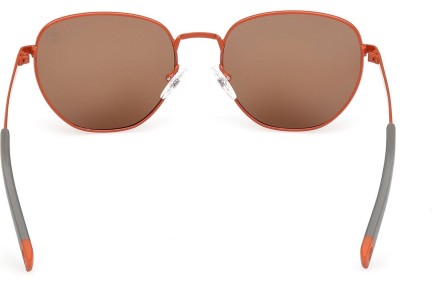 Okulary przeciwsłoneczne Timberland TB00048 43H Polarized Kwadratowe Pomarańczowe