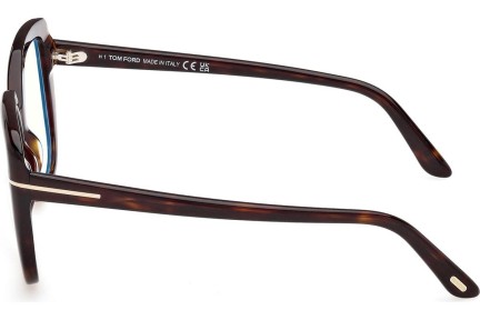 Okulary korekcyjne Tom Ford FT6043-B 052 Kocie oczy Havana