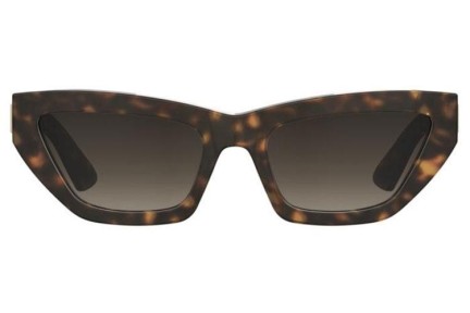 Okulary przeciwsłoneczne Moschino MOS182/S 086/HA Kocie oczy Havana