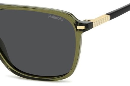 Okulary przeciwsłoneczne Polaroid PLD4182/S/X 4C3/M9 Polarized Kwadratowe Zielone