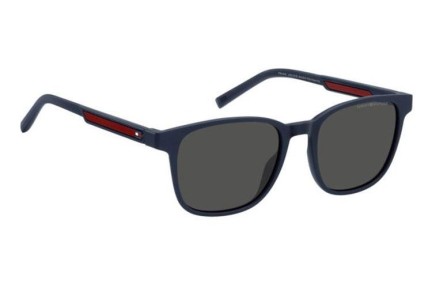 Okulary przeciwsłoneczne Tommy Hilfiger TH2202/S 8RU/IR Kwadratowe Niebieskie