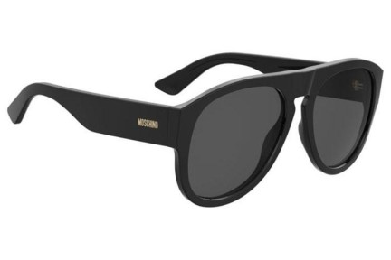 Okulary przeciwsłoneczne Moschino MOS176/S 807/IR Pilotki (Aviator) Czarne