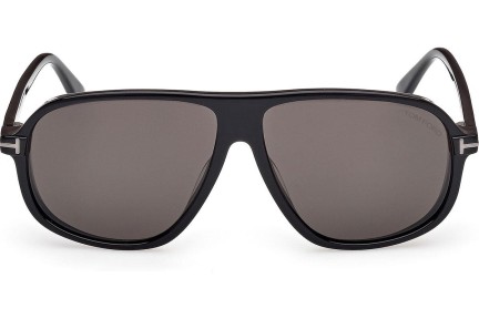 Okulary przeciwsłoneczne Tom Ford Guillaume FT1208-N 01A Pilotki (Aviator) Czarne