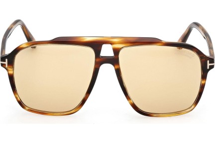 Okulary przeciwsłoneczne Tom Ford Autari FT1209 56E Kwadratowe Havana