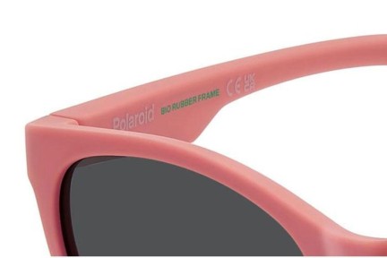 Okulary przeciwsłoneczne Polaroid Junior PLD8065/S 1N5/M9 Polarized Kocie oczy Czerwone