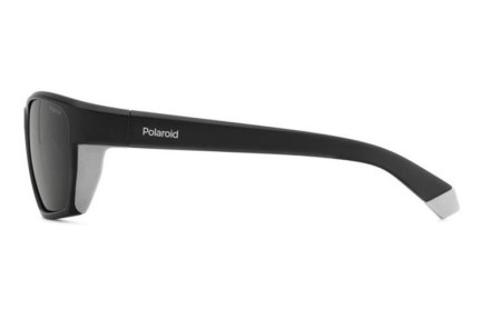 Okulary przeciwsłoneczne Polaroid PLD7057/S 003/M9 Polarized Prostokątne Czarne