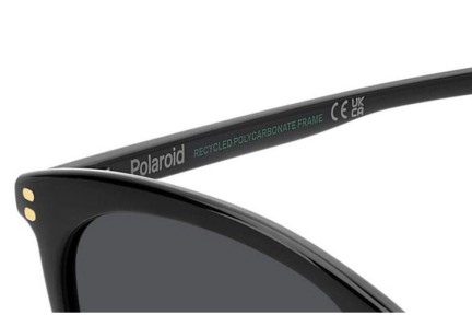 Okulary przeciwsłoneczne Polaroid PLD6231/S 807/M9 Polarized Kocie oczy Czarne