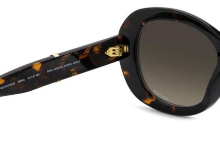 Okulary przeciwsłoneczne Missoni MIS0215/G/S 086/HA Kocie oczy Havana