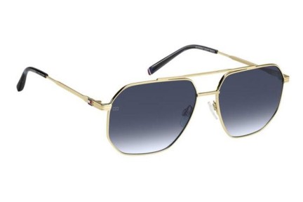 Okulary przeciwsłoneczne Tommy Hilfiger TH2191/S J5G/08 Kwadratowe Złote