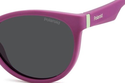 Okulary przeciwsłoneczne Polaroid Junior PLD8065/S QHO/M9 Polarized Kocie oczy Różowe