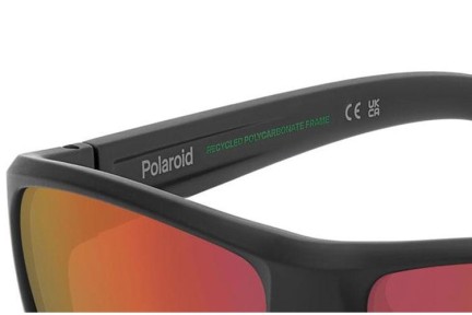 Okulary przeciwsłoneczne Polaroid PLD7057/S RC2/OZ Polarized Prostokątne Czarne