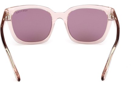 Okulary przeciwsłoneczne Tom Ford Haylay FT1216 72Y Kwadratowe Różowe