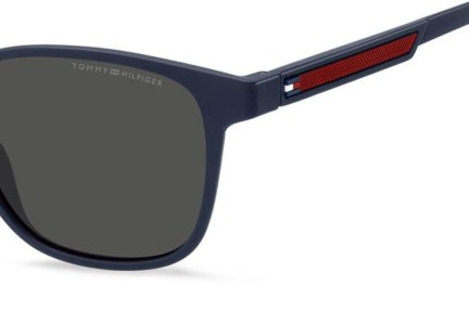 Okulary przeciwsłoneczne Tommy Hilfiger TH2202/S 8RU/IR Kwadratowe Niebieskie