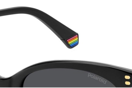 Okulary przeciwsłoneczne Polaroid PLD6231/S 807/M9 Polarized Kocie oczy Czarne