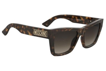 Okulary przeciwsłoneczne Moschino MOS181/S 086/HA Kocie oczy Havana