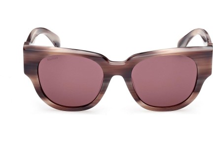 Okulary przeciwsłoneczne Max Mara Clip MM0138 65Y Kocie oczy Brązowe