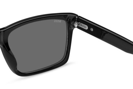 Okulary przeciwsłoneczne BOSS BOSS1759/G/S 807/M9 Polarized Kwadratowe Czarne