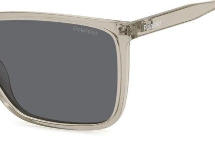 Okulary przeciwsłoneczne Polaroid PLD4180/S 10A/M9 Polarized Kwadratowe Beżowe