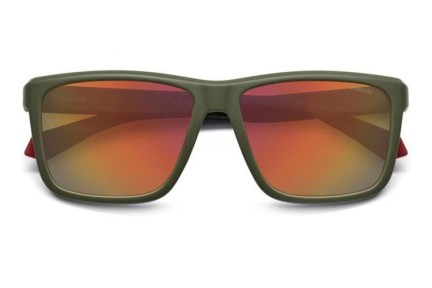 Okulary przeciwsłoneczne Polaroid PLD2164/S TBO/OZ Polarized Kwadratowe Zielone