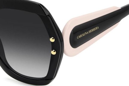 Okulary przeciwsłoneczne Carolina Herrera HER0314/G/S 3H2/9O Kwadratowe Czarne