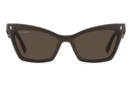 Okulary przeciwsłoneczne Dsquared2 ICON0026/S YZ4/70 Kocie oczy Brązowe