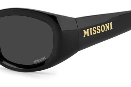 Okulary przeciwsłoneczne Missoni MIS0221/S 807/IR Kocie oczy Czarne