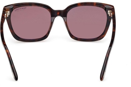 Okulary przeciwsłoneczne Tom Ford Haylay FT1216 52H Polarized Kwadratowe Havana