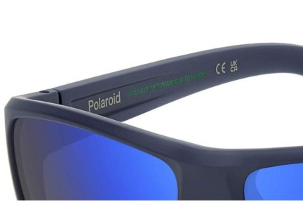 Okulary przeciwsłoneczne Polaroid PLD7057/S FLL/5X Polarized Prostokątne Niebieskie