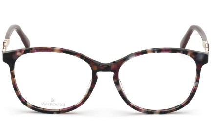 Okulary korekcyjne Swarovski SK5370 55B Okrągłe Havana