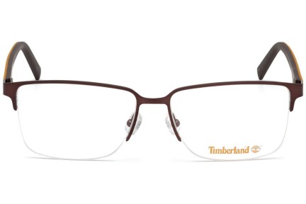 Okulary korekcyjne Timberland TB1653 049 Prostokątne Brązowe