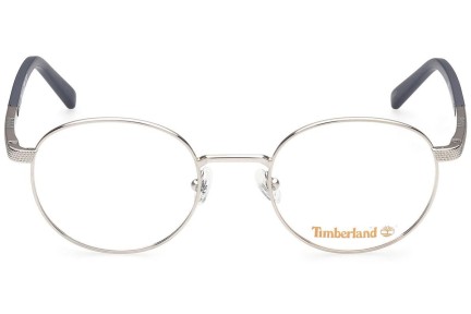 Okulary korekcyjne Timberland TB1724 010 Okrągłe Srebrne