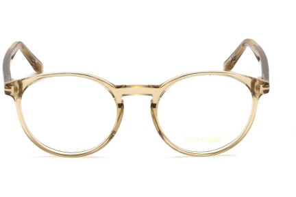 Okulary korekcyjne Tom Ford FT5524 045 Okrągłe Brązowe