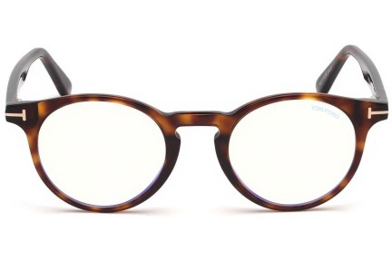 Okulary korekcyjne Tom Ford FT5557-B 052 Okrągłe Havana