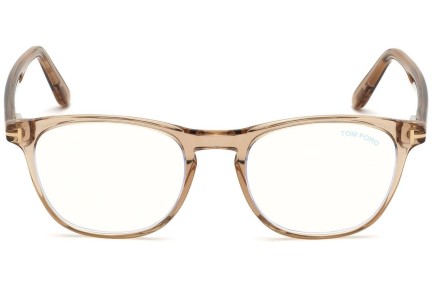 Okulary korekcyjne Tom Ford FT5625-B 045 Kwadratowe Brązowe