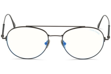 Okulary korekcyjne Tom Ford FT5657-B 012 Okrągłe Szare