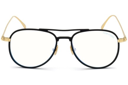 Okulary korekcyjne Tom Ford FT5666-B 002 Pilotki (Aviator) Czarne