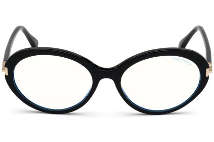 Okulary korekcyjne Tom Ford FT5675-B 001 Owalne Czarne