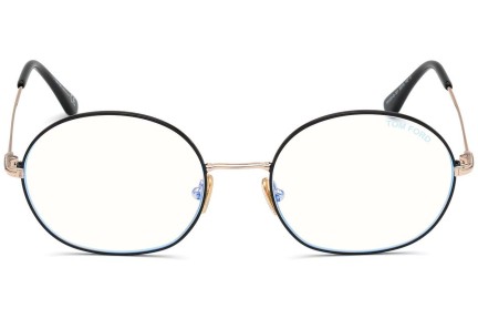 Okulary korekcyjne Tom Ford FT5701-B 001 Okrągłe Czarne