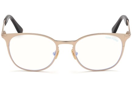 Okulary korekcyjne Tom Ford FT5732-B 028 Okrągłe Złote