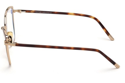 Okulary korekcyjne Tom Ford FT5740-B 048 Kwadratowe Brązowe