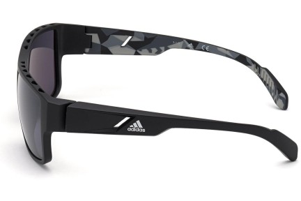 Okulary przeciwsłoneczne Adidas Sport SP0006 05C Kwadratowe Czarne