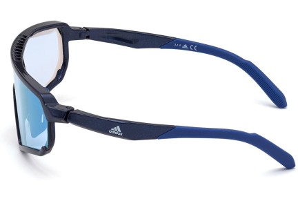 Okulary przeciwsłoneczne Adidas Sport SP0017 90X Pojedyncze | Shield Niebieskie