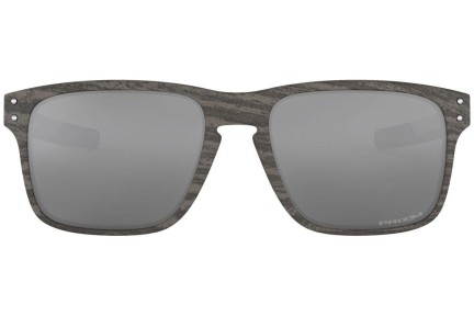 Okulary przeciwsłoneczne Oakley Holbrook Mix Woodgrain Collection OO9384-04 PRIZM Prostokątne Brązowe