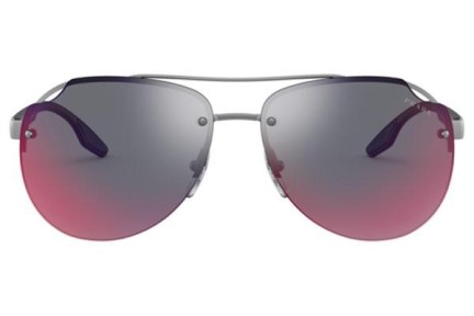 Okulary przeciwsłoneczne Prada Linea Rossa PS52VS 7CQ9Q1 Pilotki (Aviator) Srebrne