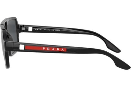 Okulary przeciwsłoneczne Prada Linea Rossa PS01XS 1AB02G Polarized Prostokątne Czarne