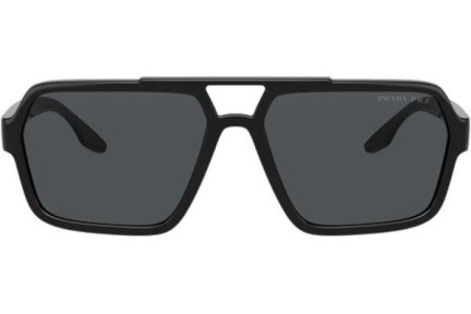 Okulary przeciwsłoneczne Prada Linea Rossa PS01XS 1AB02G Polarized Prostokątne Czarne