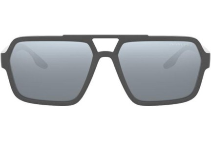 Okulary przeciwsłoneczne Prada Linea Rossa PS01XS UFK07H Polarized Prostokątne Szare